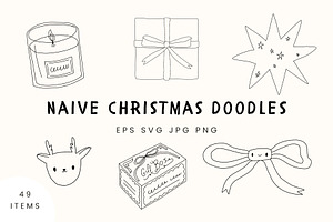 49 Hand Drawn Christmas Doodles