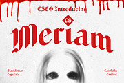 CS Meriam – Blackletter Font, a Blackletter Font by Craft Supply Co. (Thumbnail 1 of 8)