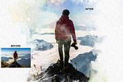 Classic Watercolor FX — Ps Action, an Action Add-On by Studio Retouch (Thumbnail 9 of 12)