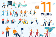 People Constructor Vector Scenes, a Person Illustration by Tera Vector (Thumbnail 1 of 2)