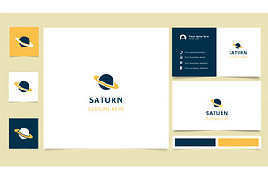 Saturn Logo Design With Editable