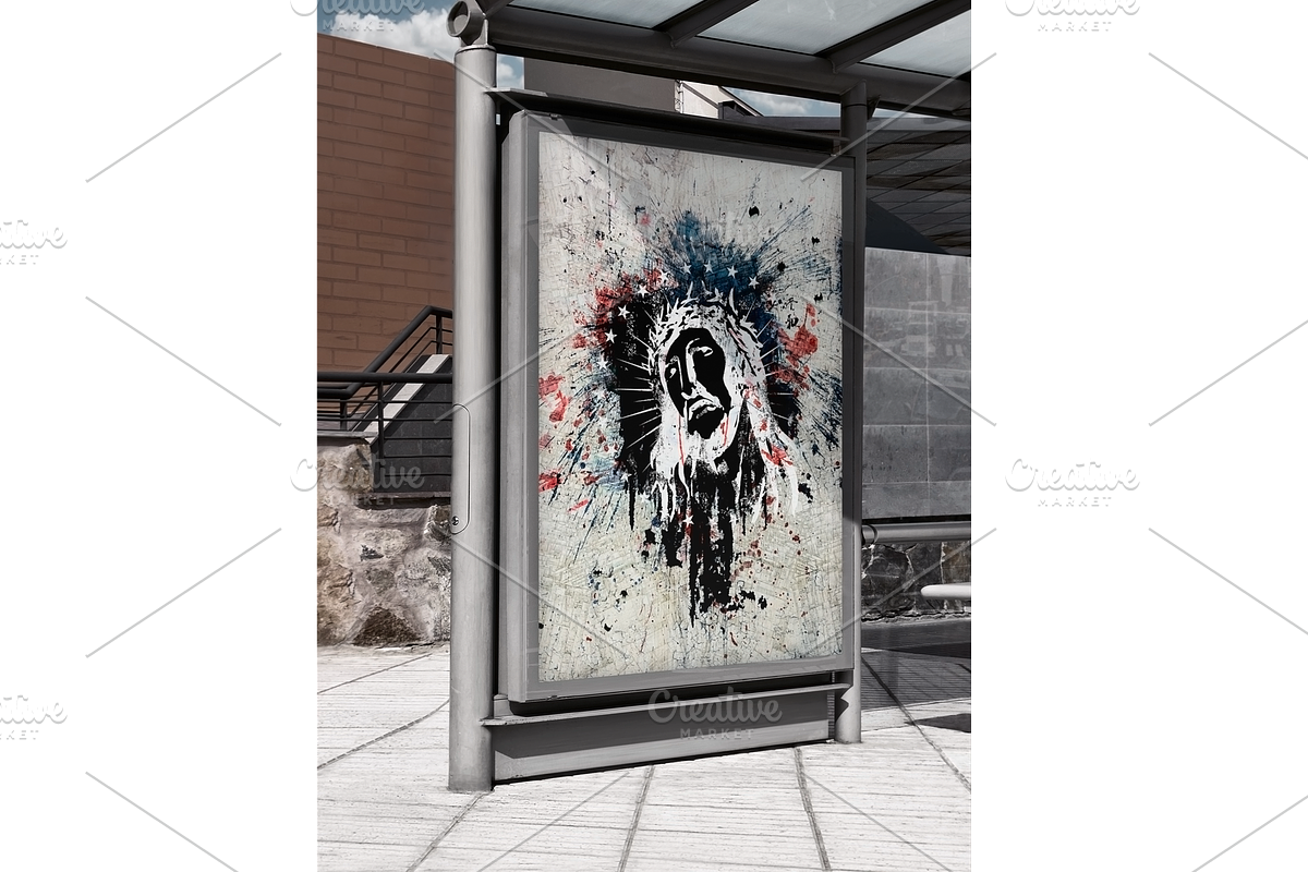 25 Advertising Poster Mockups Bundle, a Print Template by Giallo (Photo 18 of 52)
