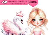 Pink Ballerina Clipart, Cute ballet, a Person Illustration by VM PARTYS  BY TAIRUMA (Thumbnail 3 of 10)
