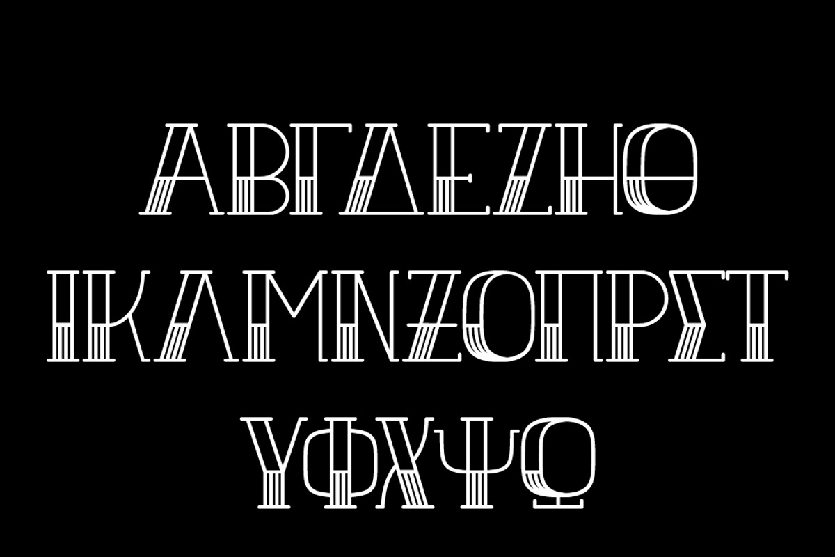 Halfstripe font preview 5