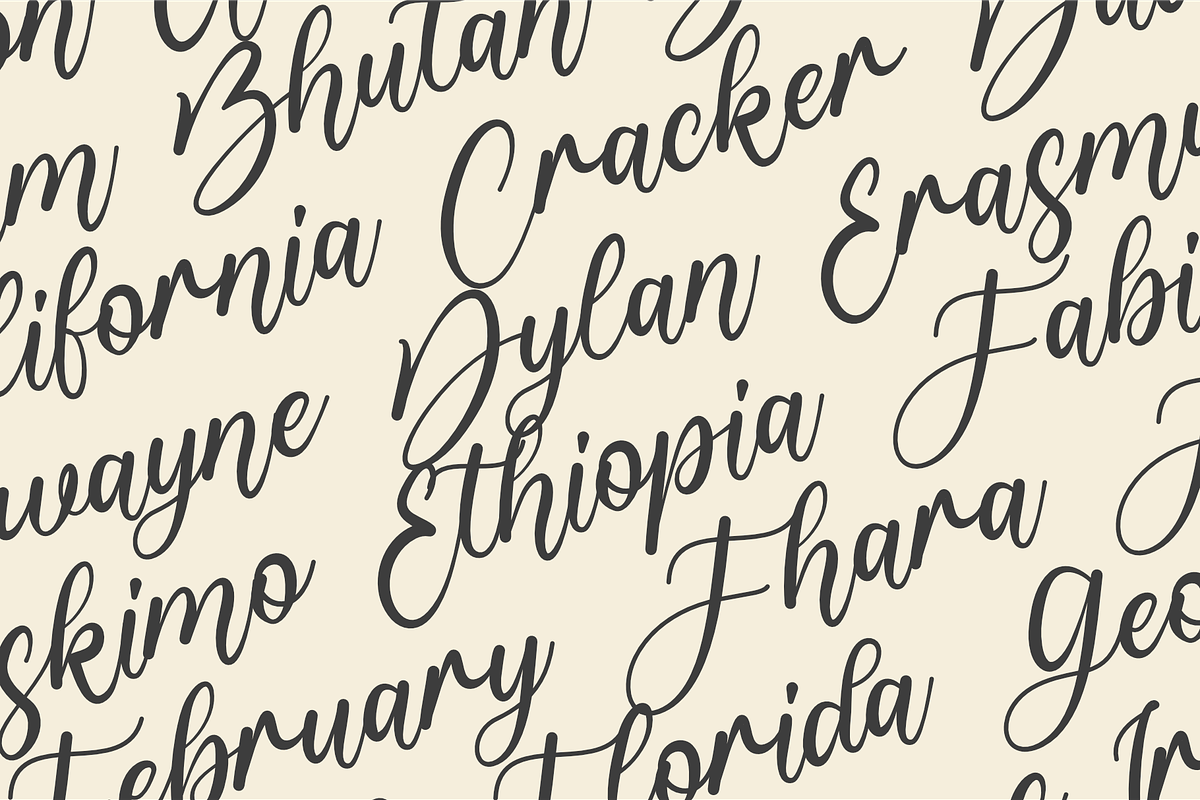 Hello Fresh - Heart Script Font, a Script Font by Muwatta Studio (Photo 6 of 10)