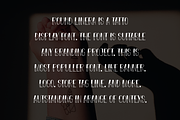 Round Linera - Classic Tattoo Font, a Sans Serif Font by QR Design Studio (Thumbnail 4 of 6)