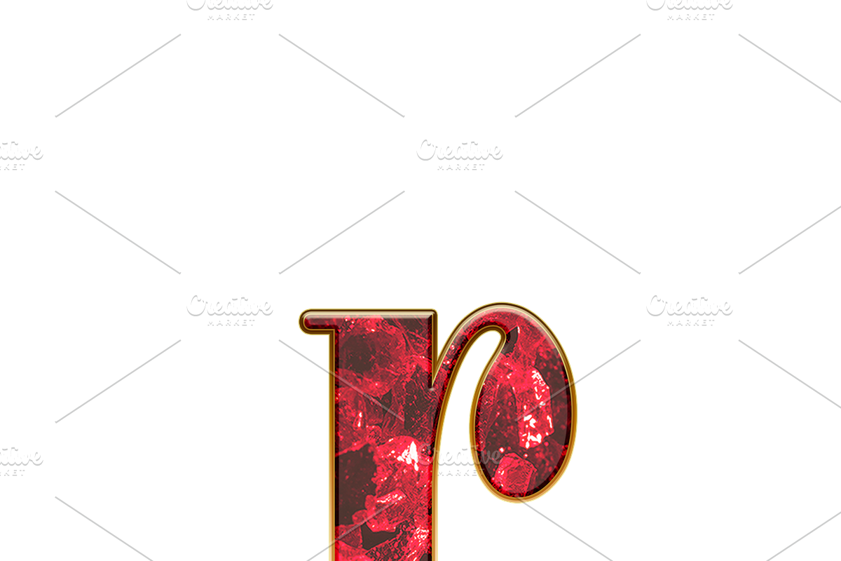 Red Diamond Alphabet: PNG Clipart, an Object Graphic by Watercolor_Vector Graphic (Photo 5 of 17)