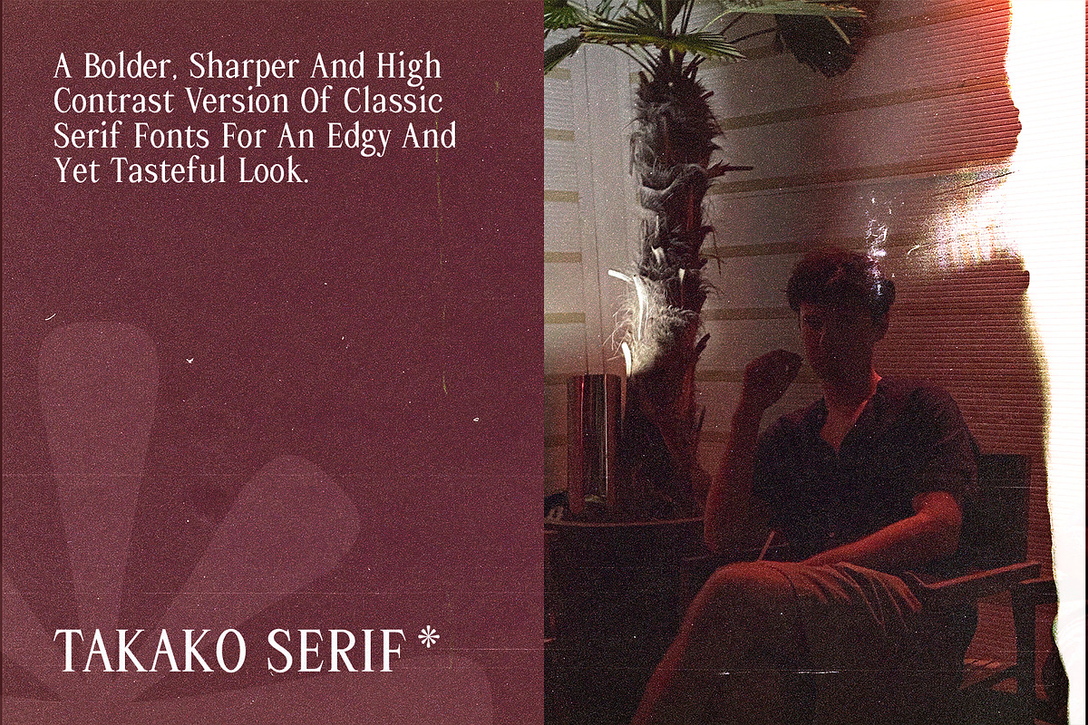 Takako serif, a Serif Font by Gianluca_Bergo (Photo 10 of 13)