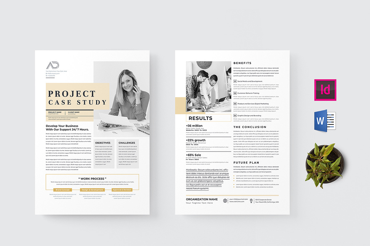 Case Study | MS Word & Indesign, a Flyer Template by design_hut (Photo 1 of 4)