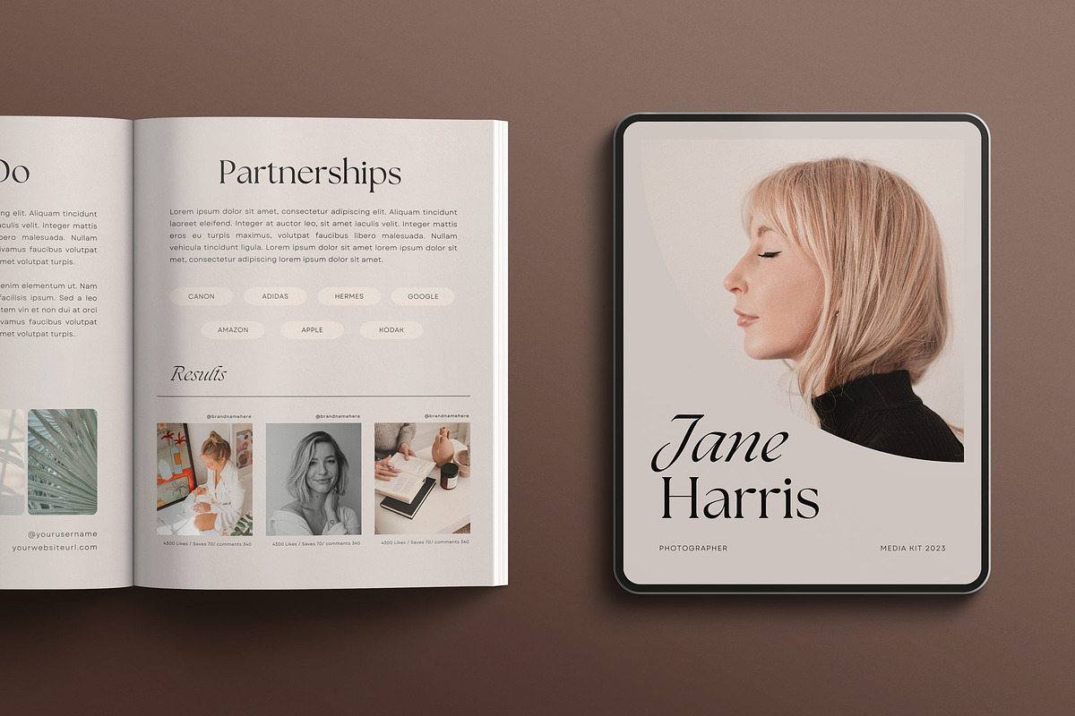 Media Kit Canva Template | EARTHY, a Print Template by Sierra Creative Studio (Photo 10 of 10)