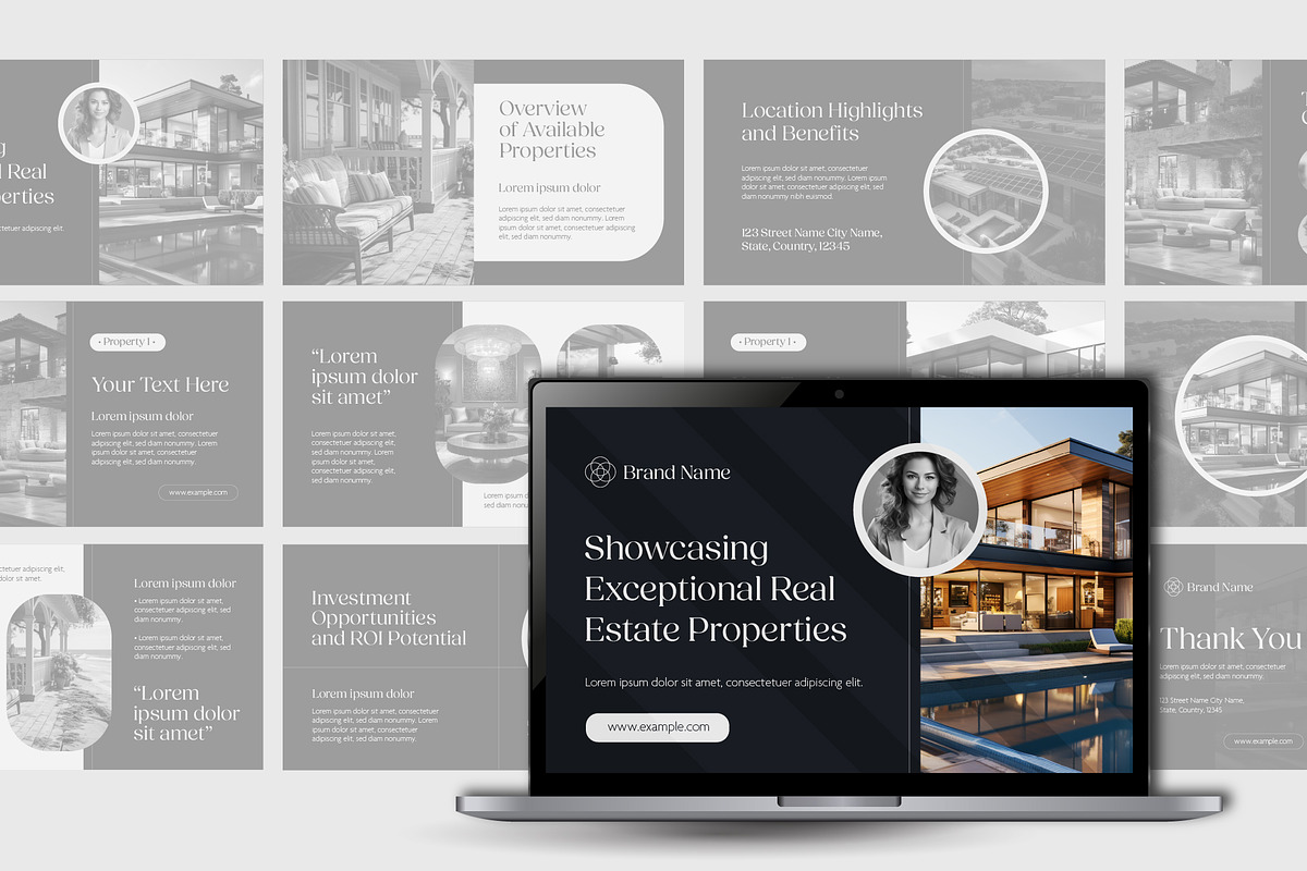 Modern Real Estate Presentation, a Templates & Theme by studiogstock (Photo 3 of 4)