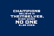 COLLEGE CHAMPIONS FONT FAMILY, a Serif Font by Alphabet Agency (Thumbnail 5 of 6)
