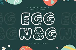 Eggnog - Display Font