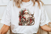Peeking Santa Reindeer Christmas PNG, a Seasonal Illustration by Canvas Craft (Thumbnail 6 of 10)
