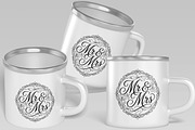 Mr and Mrs Wedding Typography Design, a Decorative Illustration by Ghagra (Thumbnail 4 of 6)