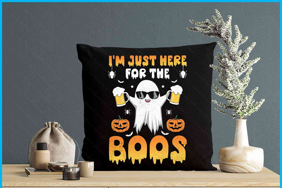 Just Here For The Boos Halloween SVG, an Object Graphic by Creativeusart (Photo 4 of 4)