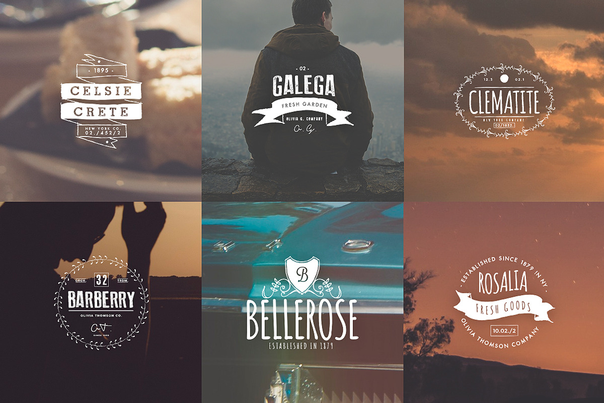 Vintage Logos & Badges Set 4, a Branding & Logo Template by Graphicdome (Photo 3 of 5)