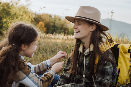 Cheerful mother and funny daughter, a Person Photo by Yura_Yarema