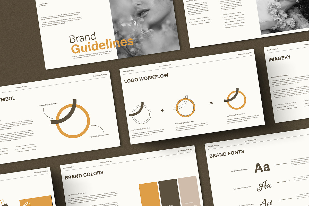 Brand Guidelines Template | Figma, a Presentation Template by Artisan Vibes (Photo 7 of 14)
