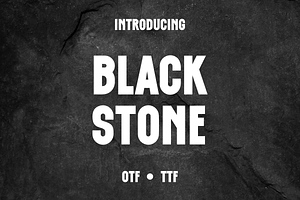 Black Stone Sans Serif Font