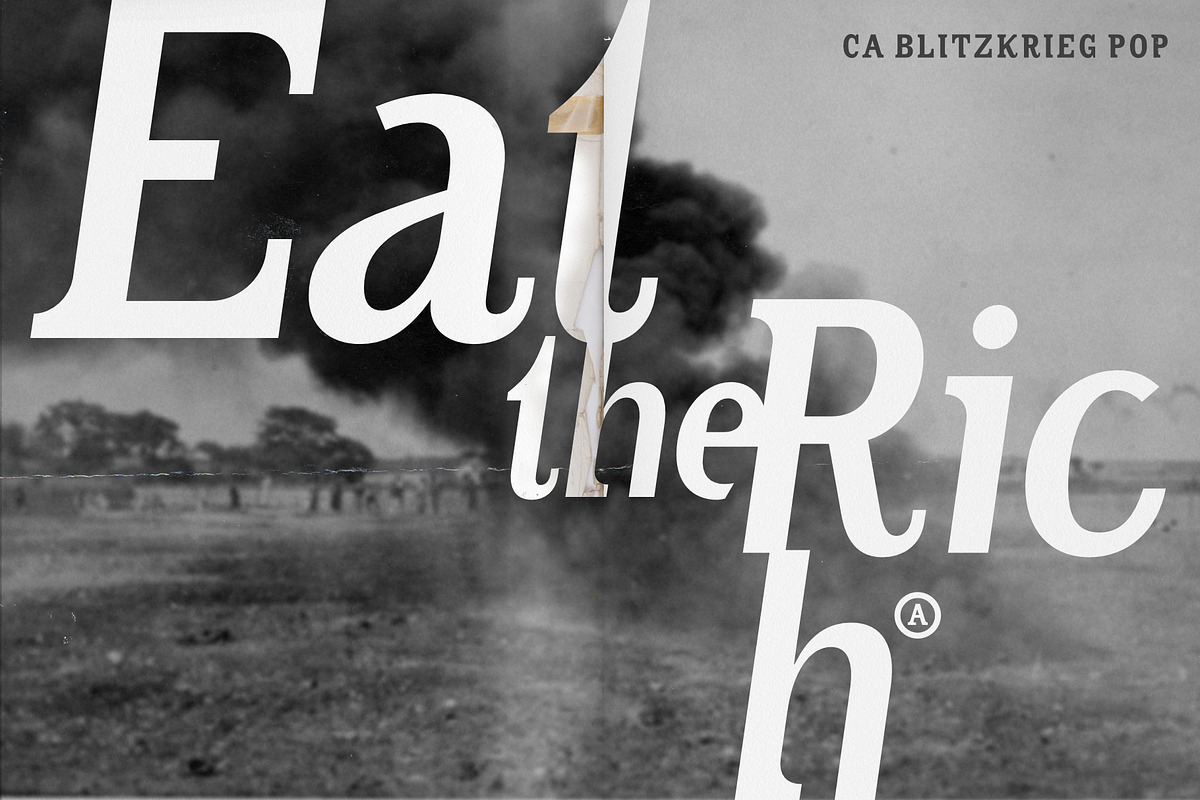 CA Blitzkrieg Pop, a Serif Font by Cape Arcona Type Foundry (Photo 2 of 8)