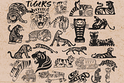 Tiger Procreate Stamps., a Brush Add-On by TheWhiteCatLab (Thumbnail 2 of 7)