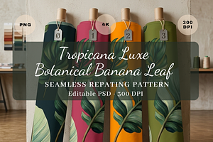 Editable Banana Leaf Pattern