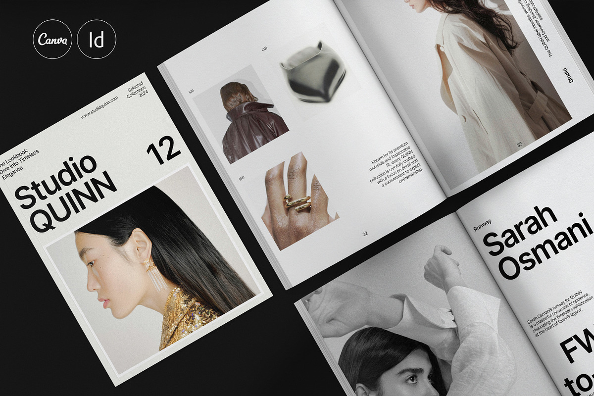 QUINN / Portfolio Magazine Template, a Brochure Template by Studio Dara (Photo 1 of 18)