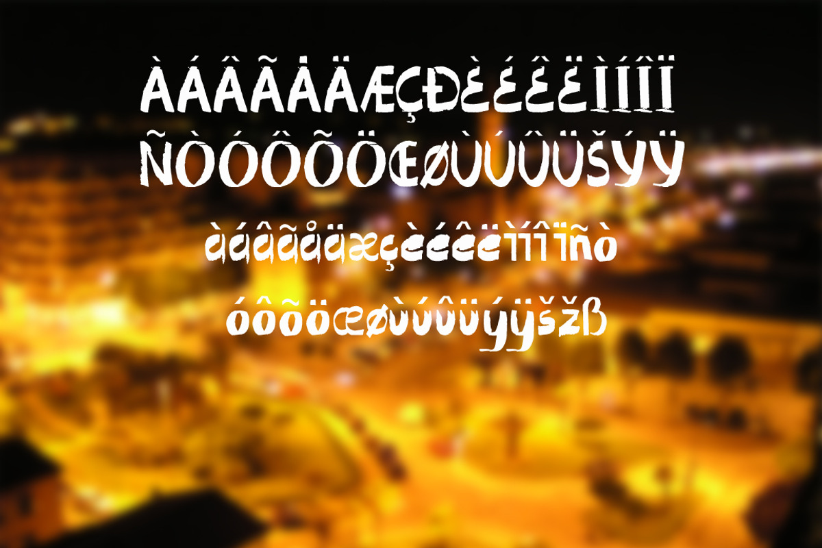 Ragged. Handwritten font. preview 3