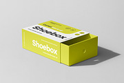 Shoe Box Mock-up, a Packaging Mockup by Yogurt86 (Thumbnail 5 of 11)