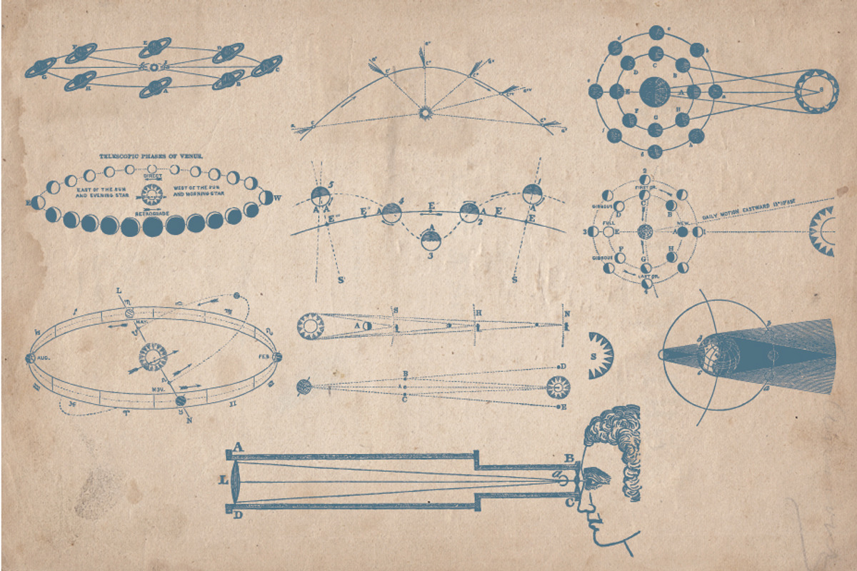 Vintage Illustrations - Astronomy, an Illustration by Mr Vintage (Photo 3 of 5)