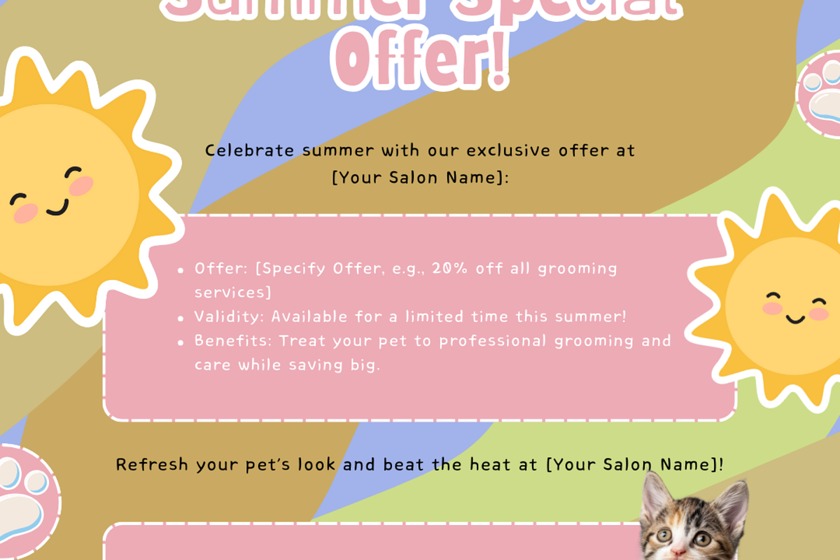 GROOVY PET GROOMING INSTAGRAM POSTS, a Social Media Template by Daring Digies (Photo 7 of 7)