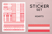 Planner Sticker Set - Hearts, an Object Graphic by Lacy's Designs (Thumbnail 1 of 4)