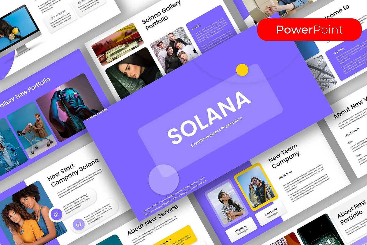 Solana – Business PowerPoint, a Presentation Template by kreatifreya (Photo 1 of 5)