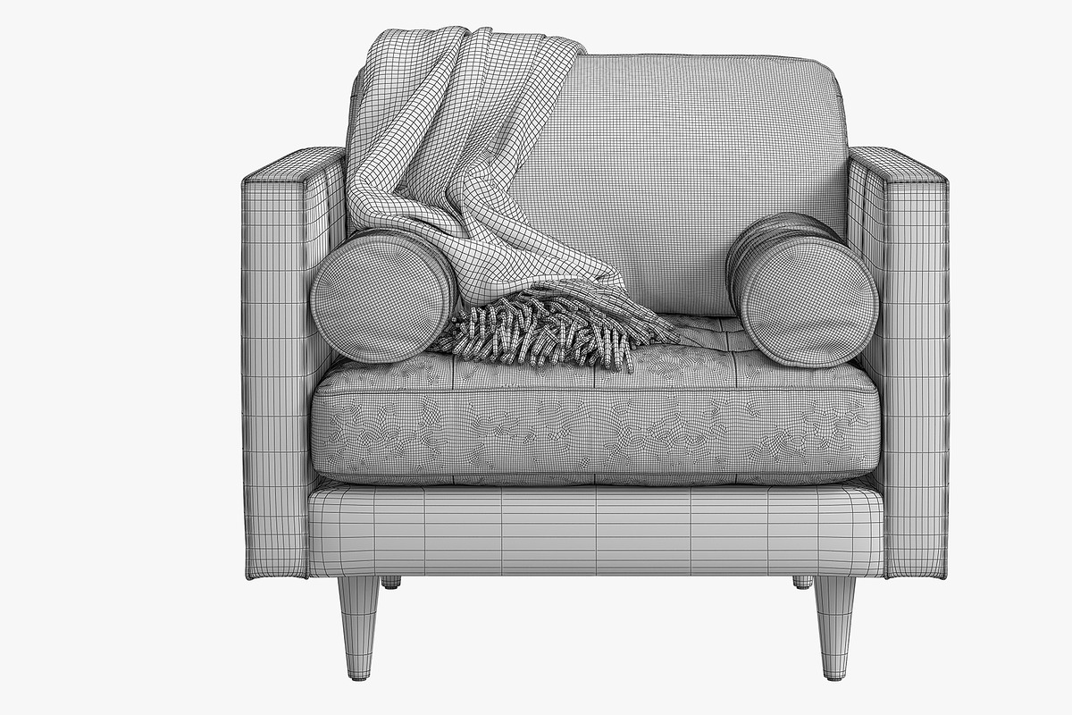 Briar Leather Chair brown and black, a Furniture 3D Model by 3dmitruk (Photo 20 of 24)