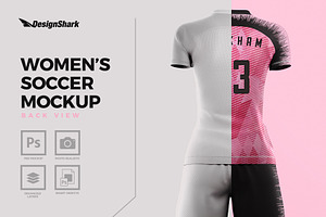 Women's Soccer Kit Mockup - Back