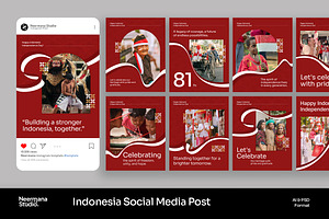 Indonesia Independence Day Instagram, a Social Media Template by Neermana