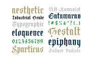 Old Zealand, a Blackletter Font by Loudoun Design Co. (Thumbnail 7 of 9)
