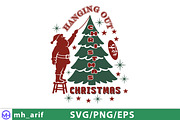 Hanging out for Christmas SVG PNG, a Graphic by mh_arif (Thumbnail 2 of 4)