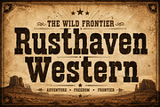 Rusthaven Western - Slab Serif Font, a Sans Serif Font by Wow Magic (Thumbnail 4 of 4)