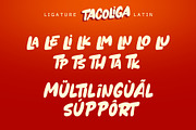 Tacoliga – Bold Playful Display Font, a Handwritten Font by Letterara (Thumbnail 14 of 15)