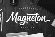 Magneton Regular, a Script Font by Mika Melvas (Thumbnail 1 of 13)