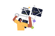 Programmers at work. IT concepts set, a Work Illustration by PaperTrident (Thumbnail 23 of 28)