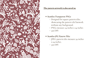 Tropical Parrot Toile de Jouy Print, a Background Graphic by Hughes Studio (Thumbnail 6 of 8)