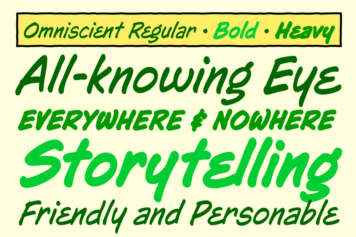 Omniscient - comic book narrator, a Handwritten Font by Comicraft Fonts (Photo 2 of 5)