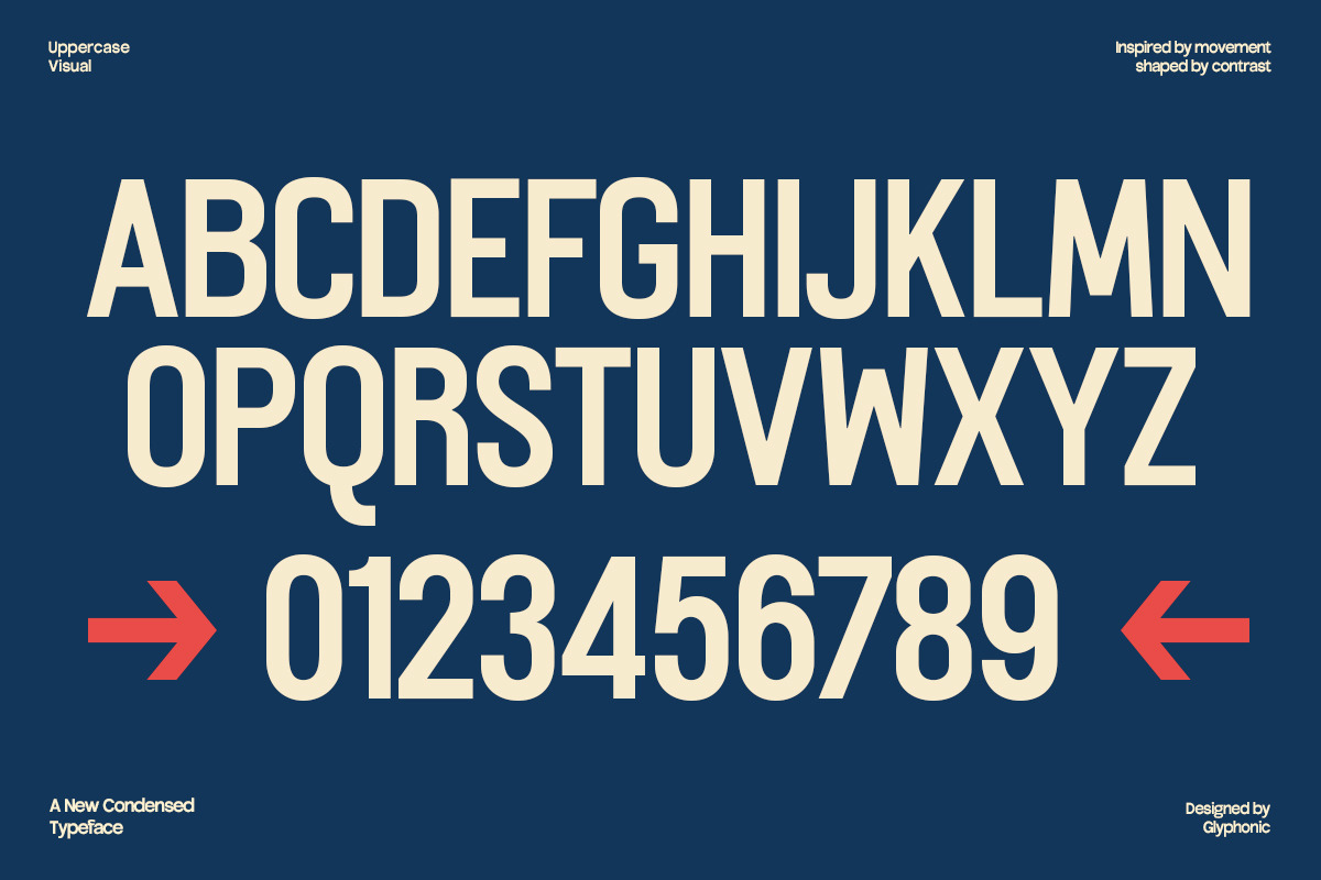 GC Thype - New Condensed Sans, a Sans Serif Font by Glyphonic (Photo 6 of 15)