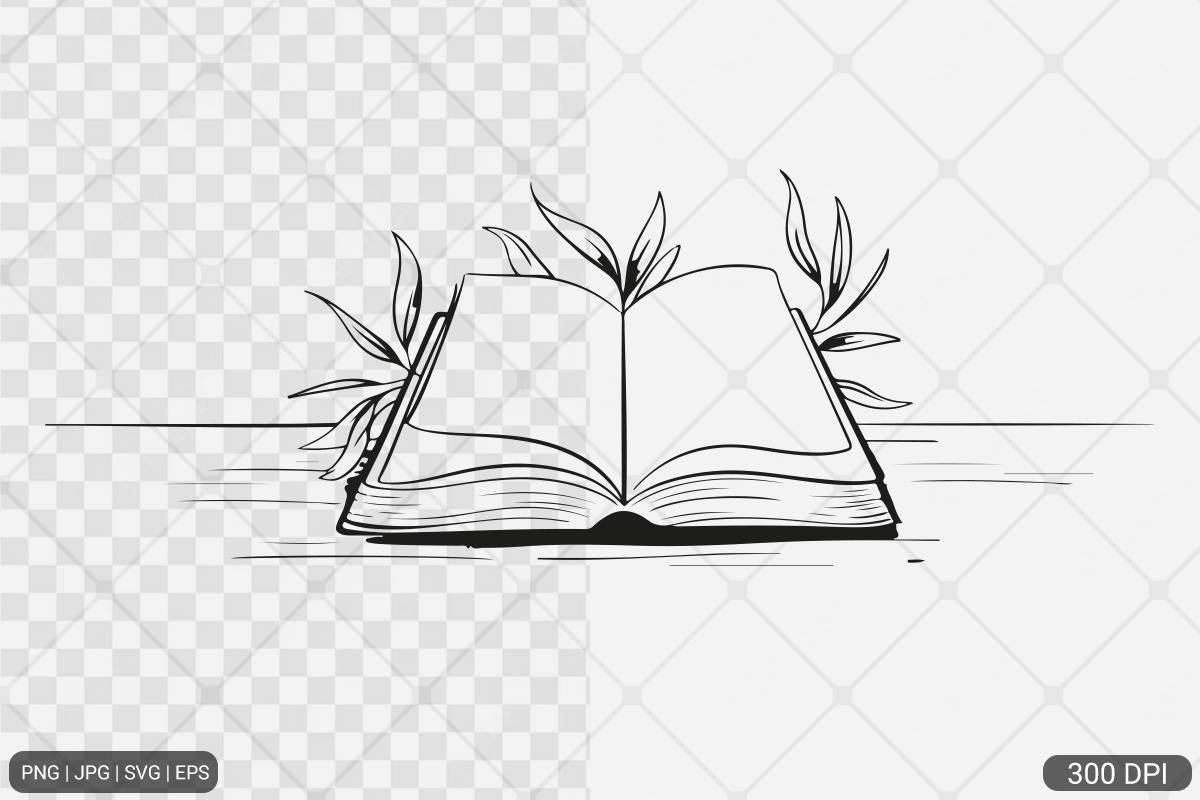 Floral Book SVG PNG Bundle Vol. 1, an Illustration by Actual Pixel (Photo 13 of 29)