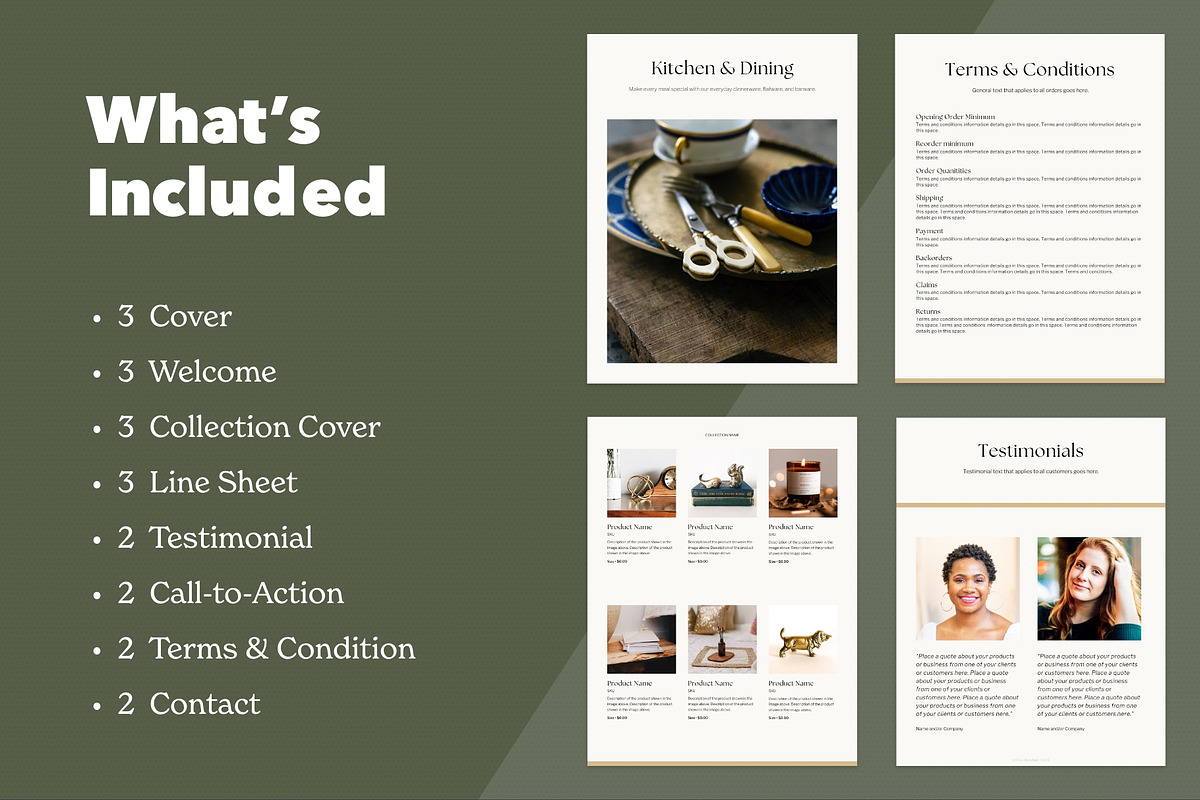 Canva Wholesale Catalog Template, a Brochure Template by Dandymark (Photo 2 of 12)