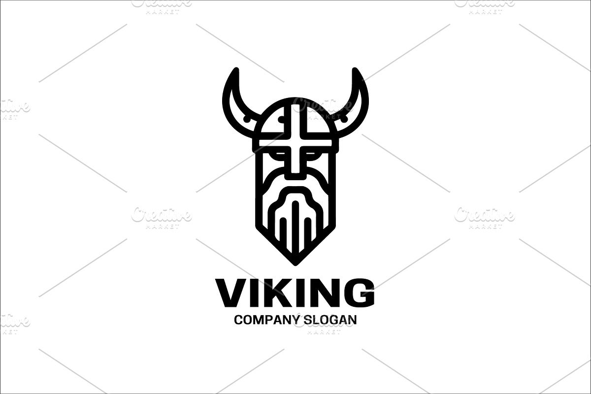 Viking Warrior Logo, a Branding & Logo Template by Vectorium Studio