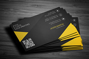 Creative Dark Business Card, a Business Card Template by bouncy (Thumbnail 1 of 4)